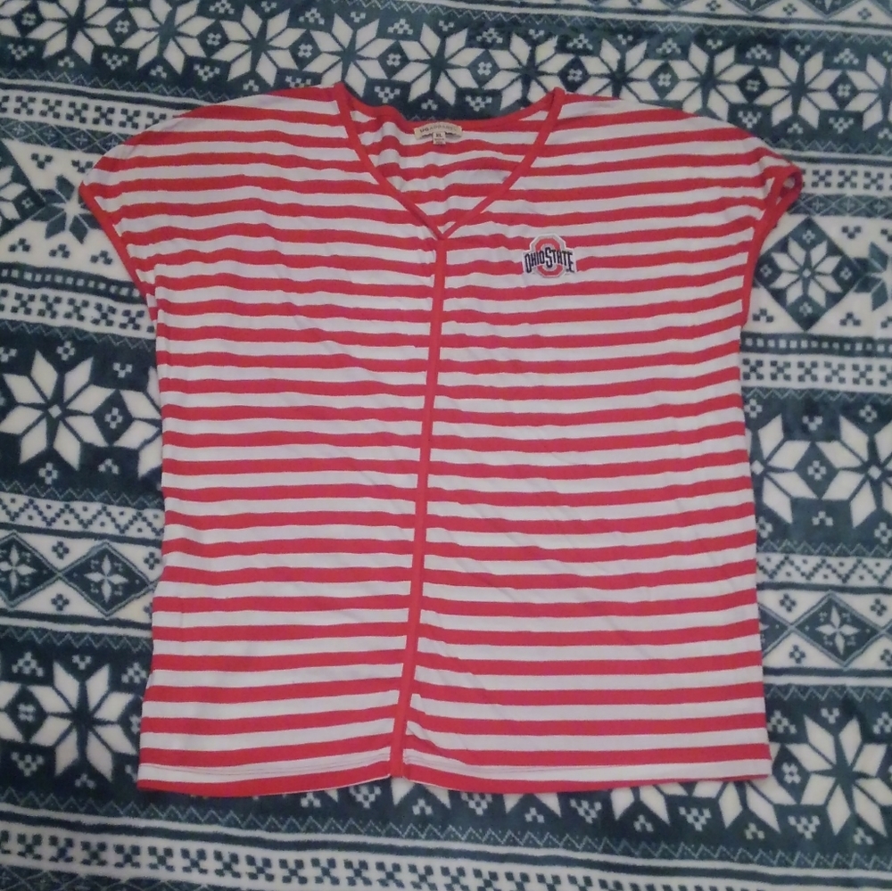 🏈 🌿 OSU Ug Apparel Women's Shirt XL Ohio State Buckeyes NCAA Columbus Cbus 🚌